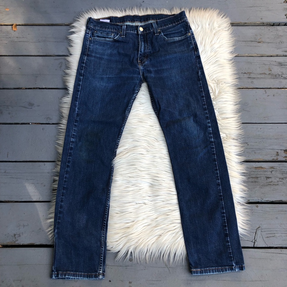 Levi’s 513 Boot Cut Straight Leg Blue Denim Womens Jeans size 32x30